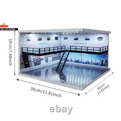 1/18 1/24 1/32 1/64 Scale LED Lighted Parking Lot Display Multi-Scale Car Garage