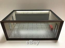 1/18 118 SCALE DIORAMA GARAGE DISPLAY ACRYLIC CASE With LED LIGHT MADE IN JAPAN