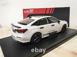 1/18 Scale Honda CIVIC 2022 White Diecast Car Model Toy Collection Gift NIB