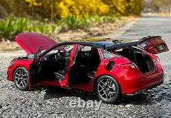 1/18 Scale Honda CIVIC Hatchback 2023 Red Diecast Car Model Toy Collection Gift