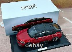 1/18 Scale Honda CIVIC Hatchback 2023 Red Diecast Car Model Toy Collection Gift