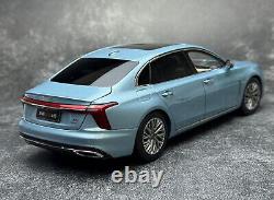 1/18 Scale HongQi H5 2023 Blue Diecast Car Model Toy Collection Gift