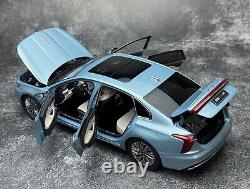 1/18 Scale HongQi H5 2023 Blue Diecast Car Model Toy Collection Gift