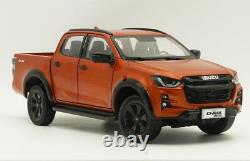 1/18 Scale ISUZU D-MAX Pickup 2023 Orange Diecast Car Model Toy Collection Gift