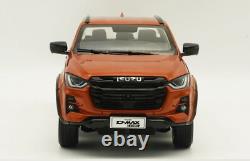 1/18 Scale ISUZU D-MAX Pickup 2023 Orange Diecast Car Model Toy Collection Gift
