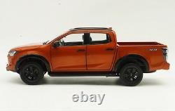 1/18 Scale ISUZU D-MAX Pickup 2023 Orange Diecast Car Model Toy Collection Gift