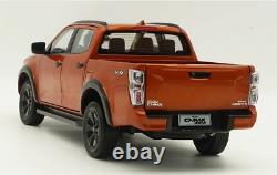 1/18 Scale ISUZU D-MAX Pickup 2023 Orange Diecast Car Model Toy Collection Gift