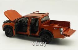 1/18 Scale ISUZU D-MAX Pickup 2023 Orange Diecast Car Model Toy Collection Gift
