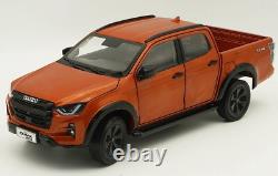 1/18 Scale ISUZU D-MAX Pickup 2023 Orange Diecast Car Model Toy Collection Gift