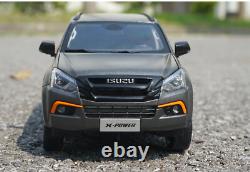 1/18 Scale ISUZU MU-X SUV 2018 Grey Diecast Car Model Toy Collection Gift Toy