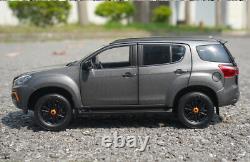 1/18 Scale ISUZU MU-X SUV 2018 Grey Diecast Car Model Toy Collection Gift Toy