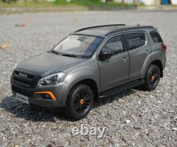 1/18 Scale ISUZU MU-X SUV 2018 Grey Diecast Car Model Toy Collection Gift Toy