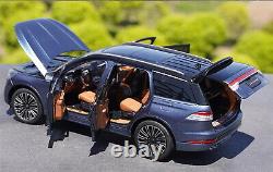 1/18 Scale Lincoln Aviator 2020 SUV Blue Diecast Car Model Toy Collection