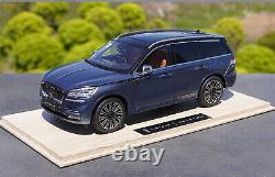 1/18 Scale Lincoln Aviator 2020 SUV Blue Diecast Car Model Toy Collection