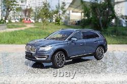 1/18 Scale Lincoln Nautilus 2018 SUV Blue Diecast Car Model Toy Collection