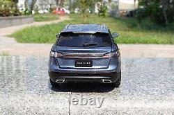 1/18 Scale Lincoln Nautilus 2018 SUV Blue Diecast Car Model Toy Collection