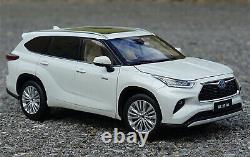 1/18 Scale Toyota Highlander 2022 White Diecast Car Model Toy Collection Gift