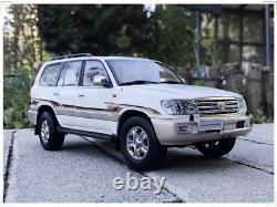 1/18 Scale Toyota Land Cruiser LC100 White DieCast Car Model Toy Collection
