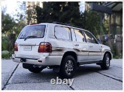 1/18 Scale Toyota Land Cruiser LC100 White DieCast Car Model Toy Collection