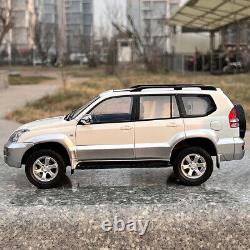 1/18 Scale Toyota Land Cruiser Prado GX 2008 White with Key Diecast Car Model NIB