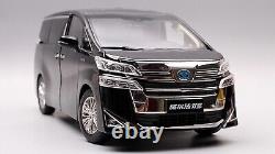 1/18 Scale Toyota Vellfire Hybrid MPV Black Diecast car Model Toy Collection