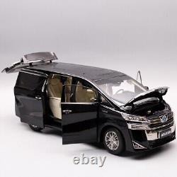 1/18 Scale Toyota Vellfire Hybrid MPV Black Diecast car Model Toy Collection