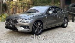 1/18 Scale Volvo S60 2020 Grey Diecast Car Model Toy Collection Gift NIB