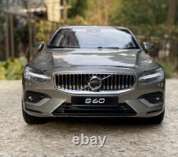 1/18 Scale Volvo S60 2020 Grey Diecast Car Model Toy Collection Gift NIB