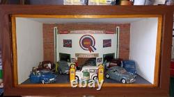 1/18th scale Diorama Goodwood revival wooden display case & usb lights diecast
