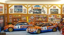1/18th scale Diorama Goodwood revival wooden display case & usb lights diecast