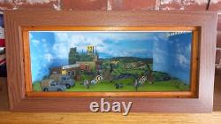 1/18th scale Diorama Goodwood revival wooden display case & usb lights diecast