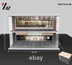 1/32/18 Scale Garage Model Lighting Assembly Parking Lot Scene Display DIY Toy