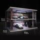 1/32 Scale Diecast Car Display Case 2 Layer Tabletop Decor Vehicle Garage