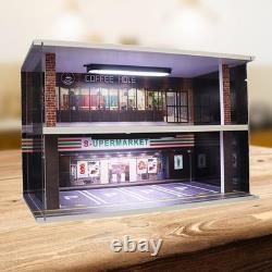 1/32 Scale Diecast Car Display Case 2 Layer Tabletop Decor Vehicle Garage