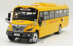 1/42 Scale YuTong S11 SCHOOL BUS Yellow Diecast Car Model Bus Toys Gifts NIB