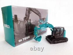1/50 Scale KOBELCO SK 75SR Compact Excavator Diecast Model Toy Gift