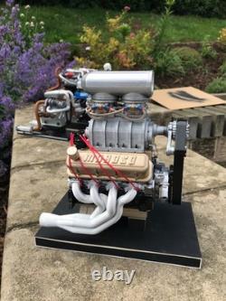 1/6 scale engine model Chevy big block supercharged model large scale