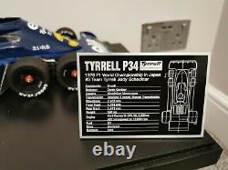 1/8 Scale Tyrrell p34 Model F1 car Hachette Amalgam Deagostini Eaglemoss 18