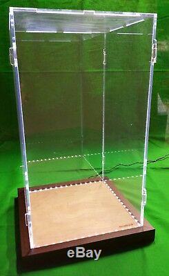 10 x 10 x 18 Display Case for Hot Toy Figures 1/6 Scale, Statue, Doll, LED Light