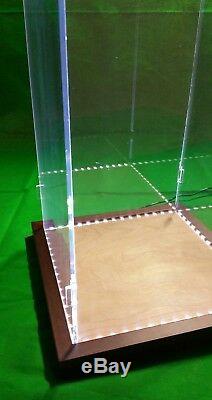 10 x 10 x 18 Display Case for Hot Toy Figures 1/6 Scale, Statue, Doll, LED Light