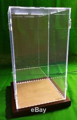 10 x 10 x 18 Display Case for Hot Toy Figures 1/6 Scale, Statue, Doll, LED Light