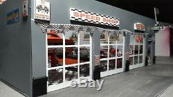 118 124 Scale DIECAST DIORAMA SPEED SHOP SHOWROOM GARAGE