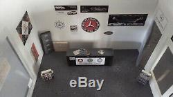 118 Scale DIECAST DIORAMA 4 BAY GARAGE SHOP WITH LIGHTS ANY THEME