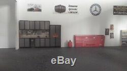 118 Scale DIECAST DIORAMA 4 BAY GARAGE SHOP WITH LIGHTS ANY THEME