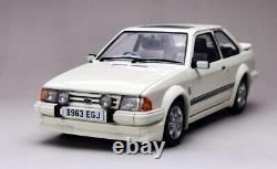 118 Scale Model Ford Escort RS Turbo 1984 Car Diecast White SUNSTAR 4963R