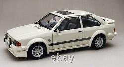 118 Scale Model Ford Escort RS Turbo 1984 Car Diecast White SUNSTAR 4963R