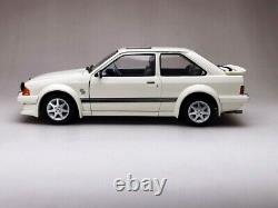 118 Scale Model Ford Escort RS Turbo 1984 Car Diecast White SUNSTAR 4963R