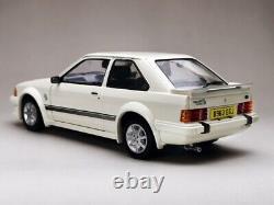 118 Scale Model Ford Escort RS Turbo 1984 Car Diecast White SUNSTAR 4963R