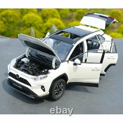 118 Scale Toyota RAV4 SUV Model Car Diecast Vehicle Gift Collectable Cars White