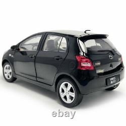 118 Scale Toyota Yaris 2007 Model Car Zinc Diecast Toy Collectable Black Gift